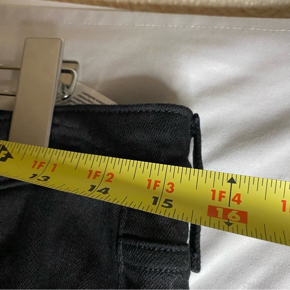 Calvin Klein Infinite Black High Rise Skinny Jeans Side Red Stripe Size 31 - Picture 7 of 9